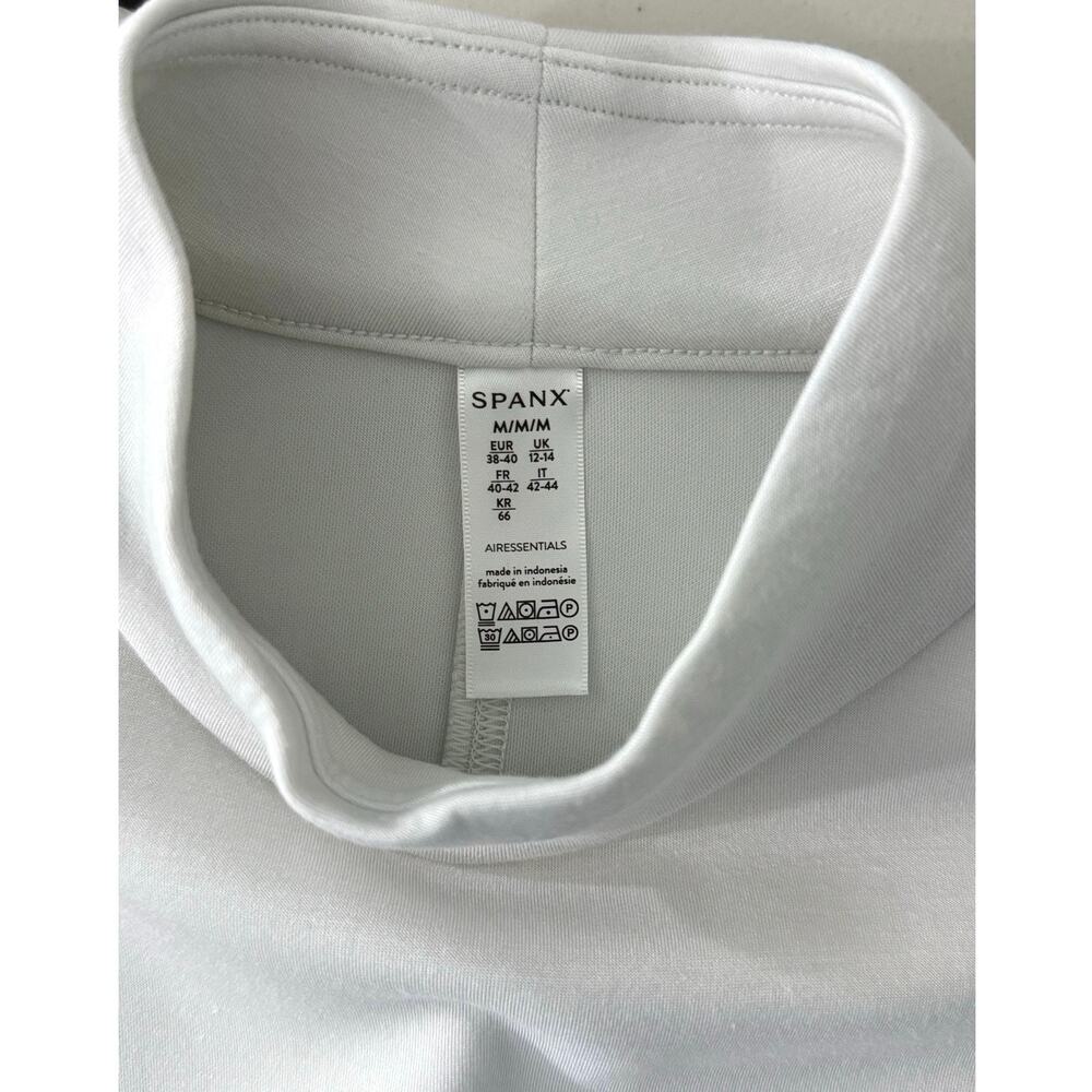 SPANX AirEssentials Sleeveless Mock Neck Dress White Cloud Size M NWT 50416R - Picture 9 of 12
